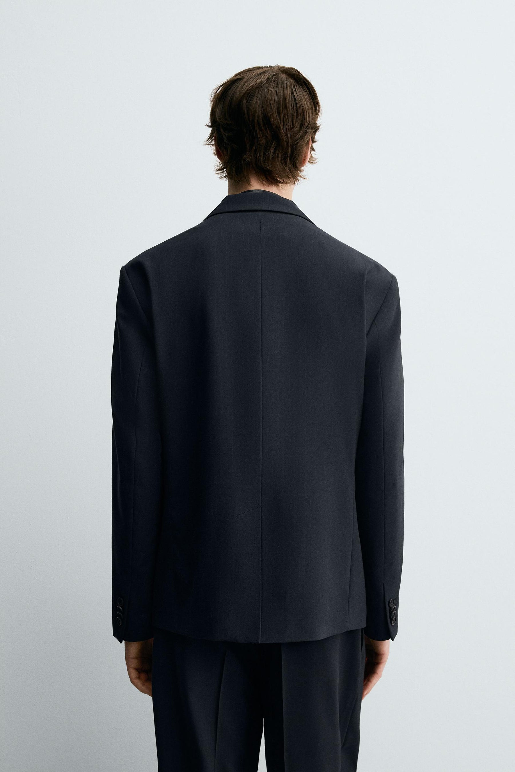 STRIPED SUIT DOUBLE-BREASTED BLAZER - Image 3