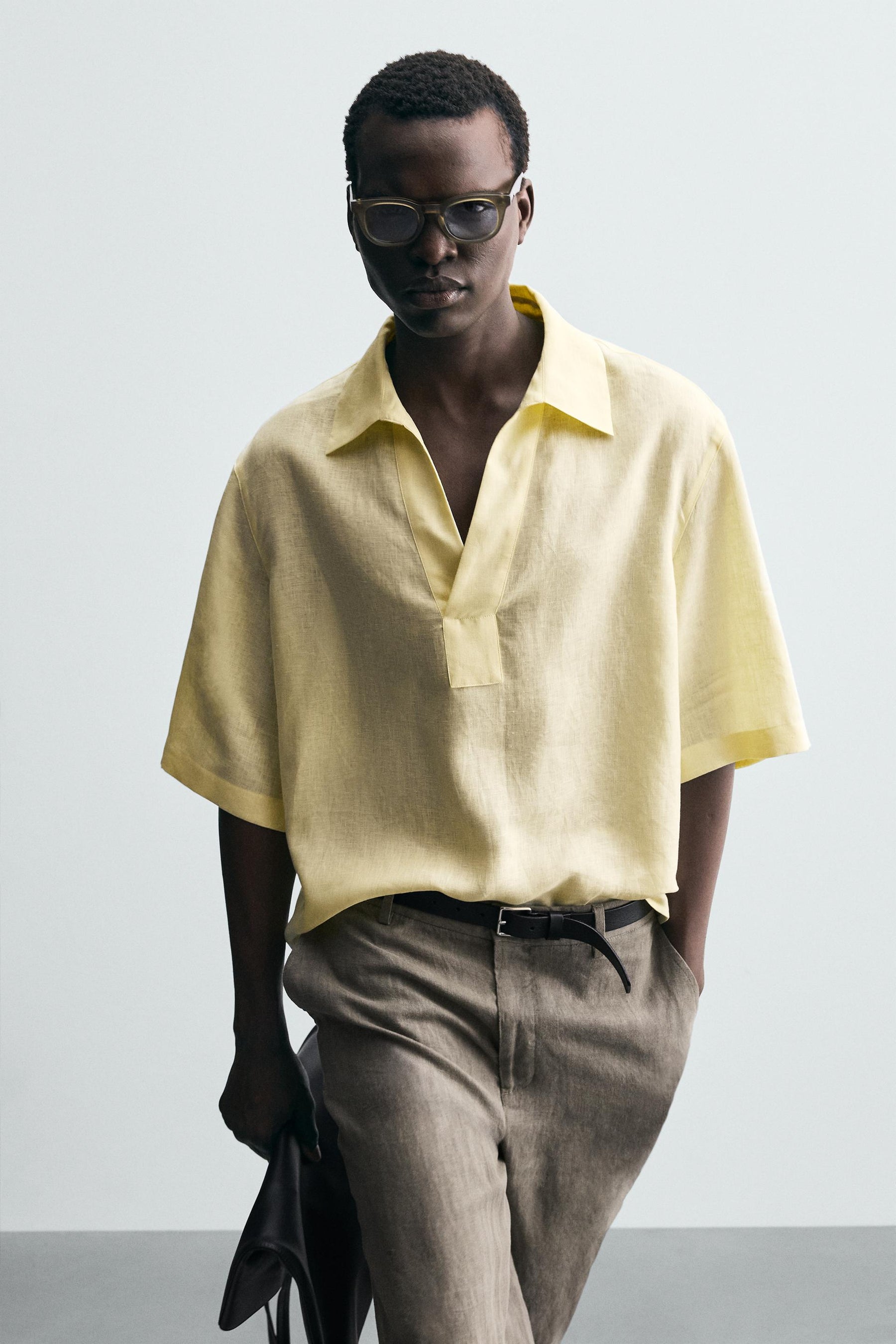 100% LINEN POLO SHIRT - Image 8