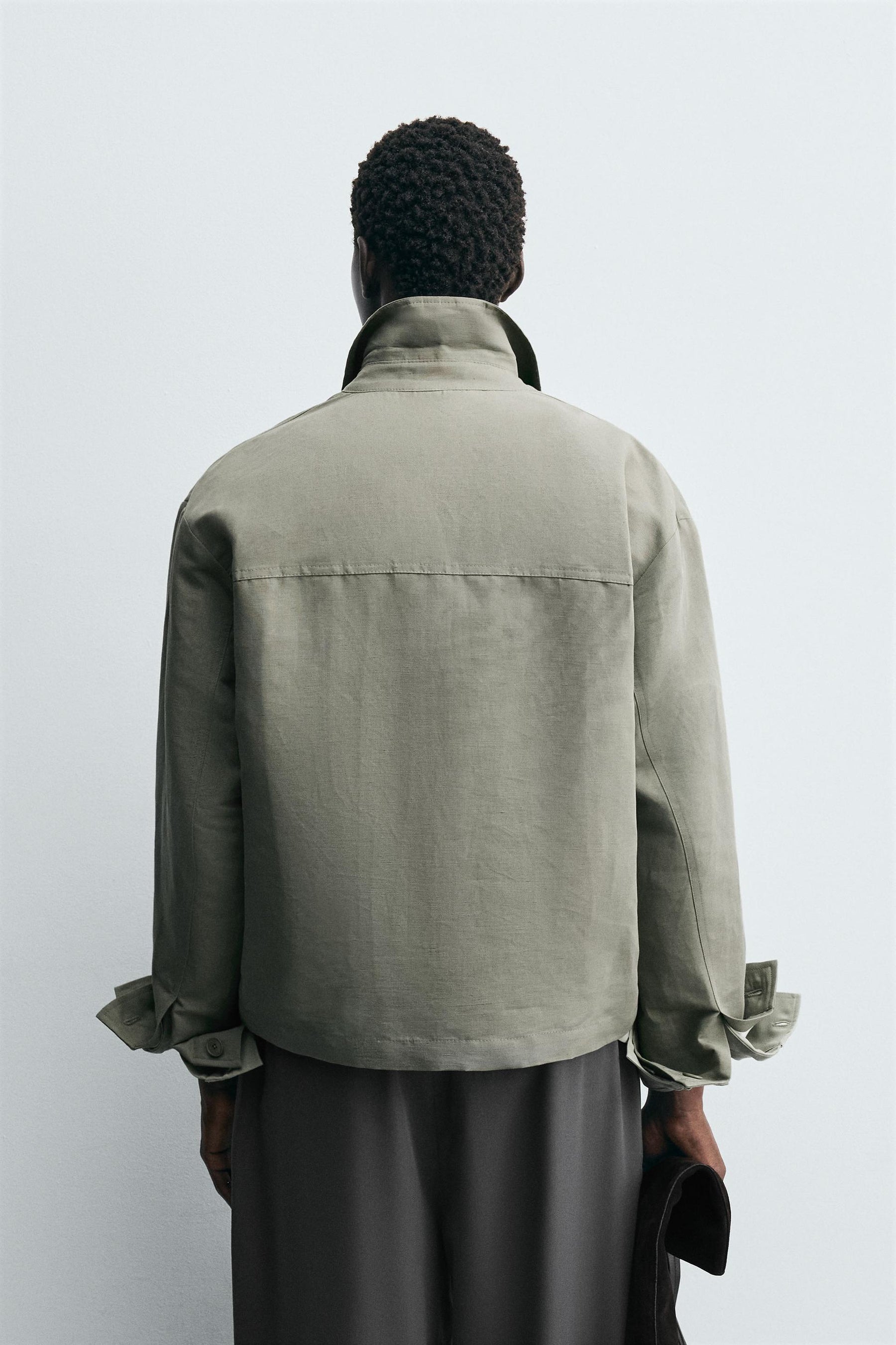 BOXY FIT OVERSHIRT WITH POCKETS - Image 3