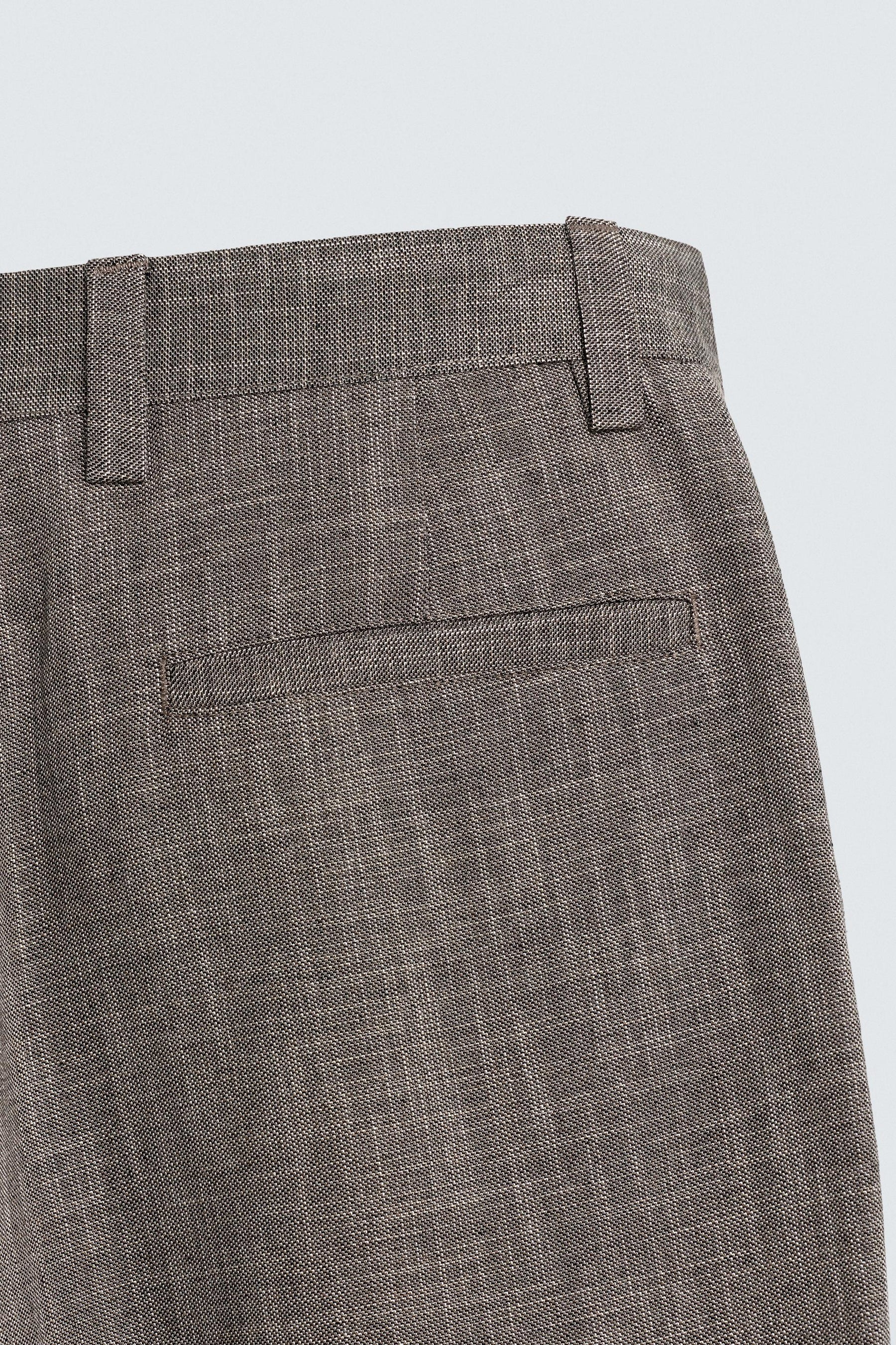 TEXTURED SUIT TROUSERS - Image 9