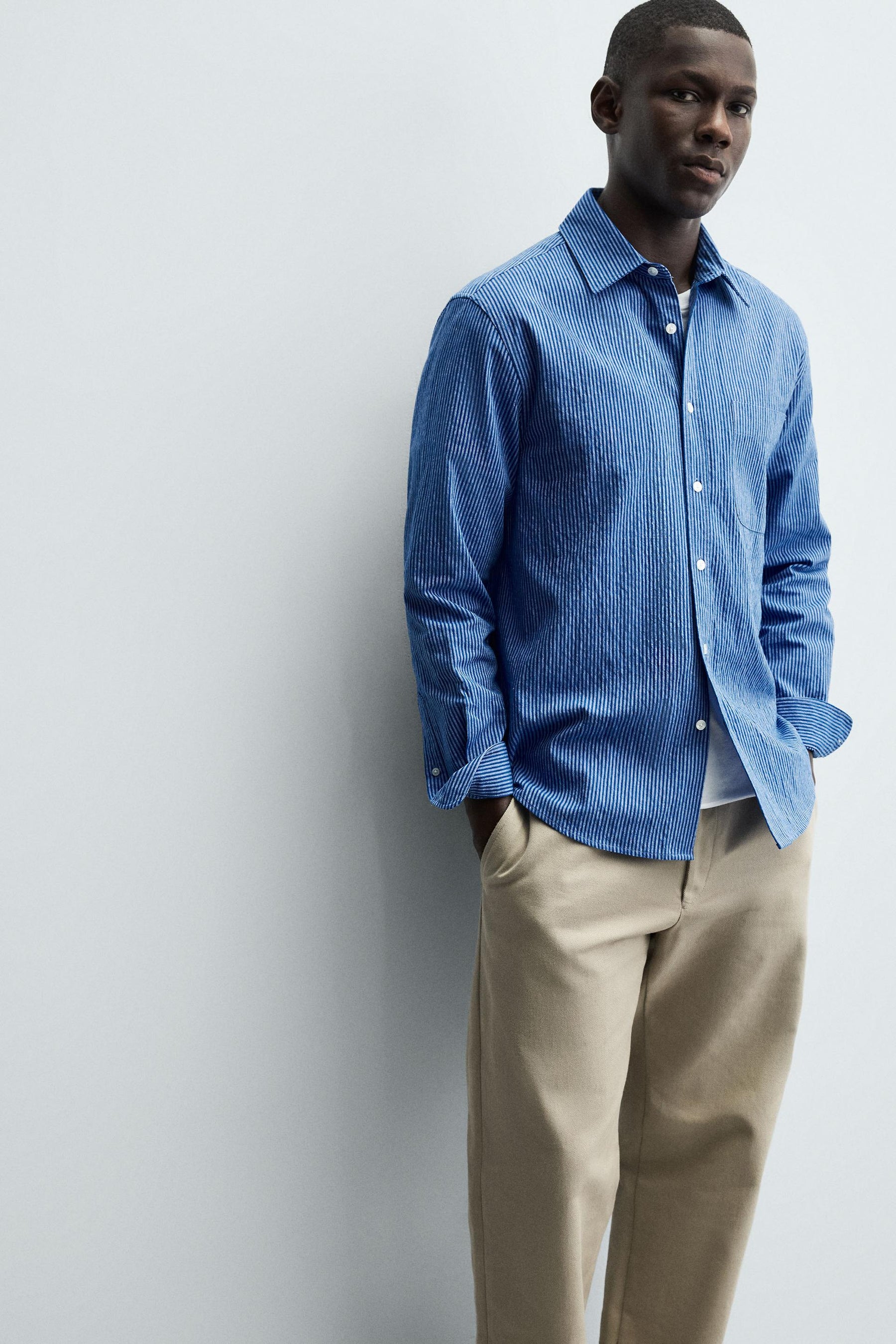 WASHED STRIPED SHIRT - Image 6