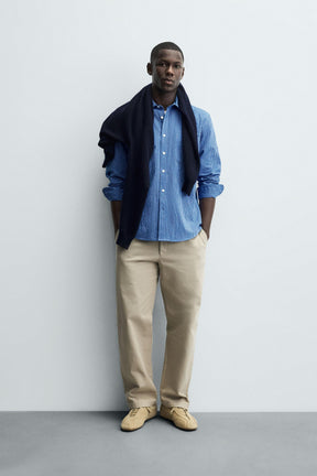 WASHED STRIPED SHIRT - Image 1