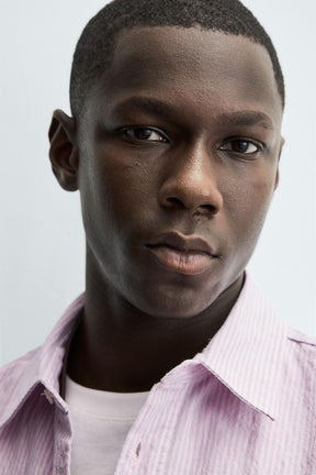 WASHED STRIPED SHIRT - Image 5