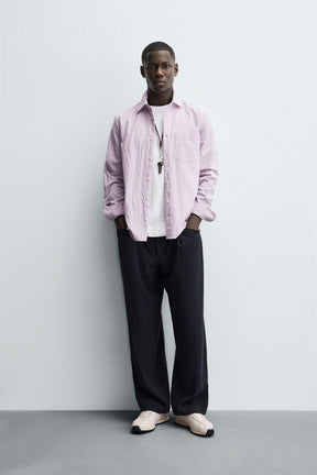 WASHED STRIPED SHIRT - Image 1