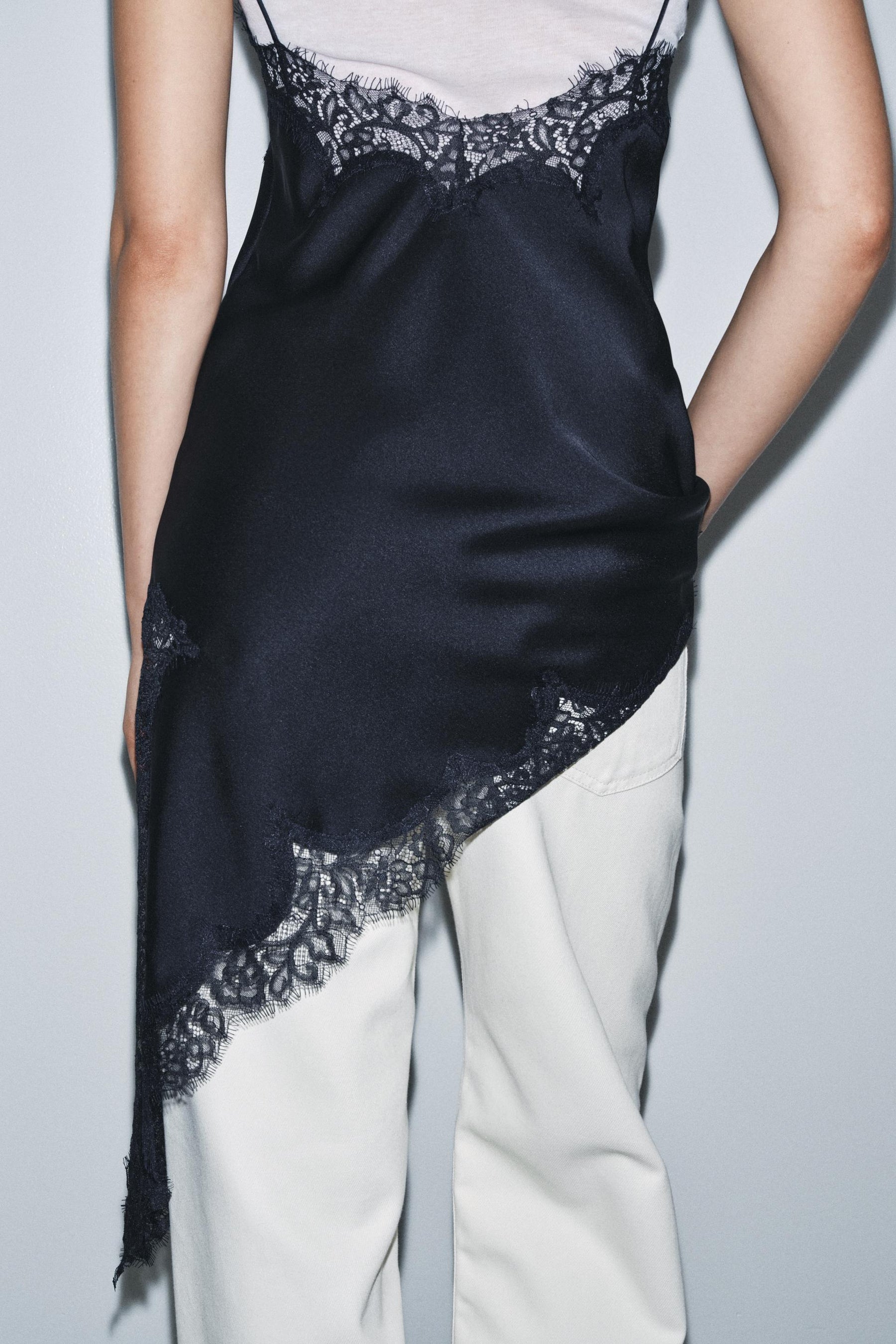 ASYMMETRIC LACE DRESS ZW COLLECTION - Image 3