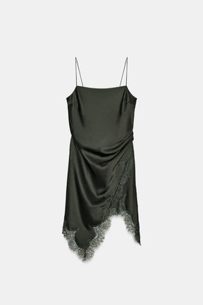 Lace-trimmed camisole top