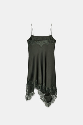 Lace-trimmed camisole top