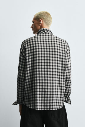 CHECK SHIRT WITH CONTRAST TIE - Image 3