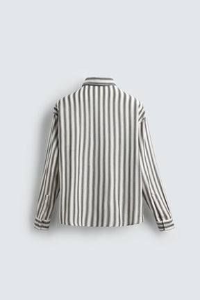 STRIPED COTTON-VISCOSE SHIRT - Image 7