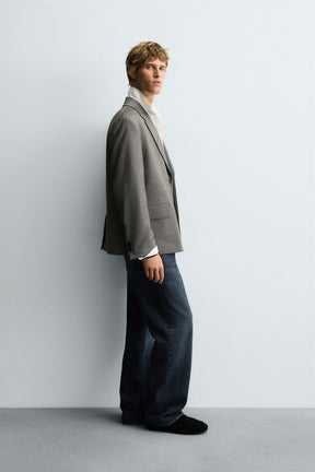 HERRINGBONE SUIT BLAZER - Image 4