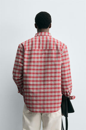 CHECK BUTTON-DOWN COLLAR SHIRT - Image 3