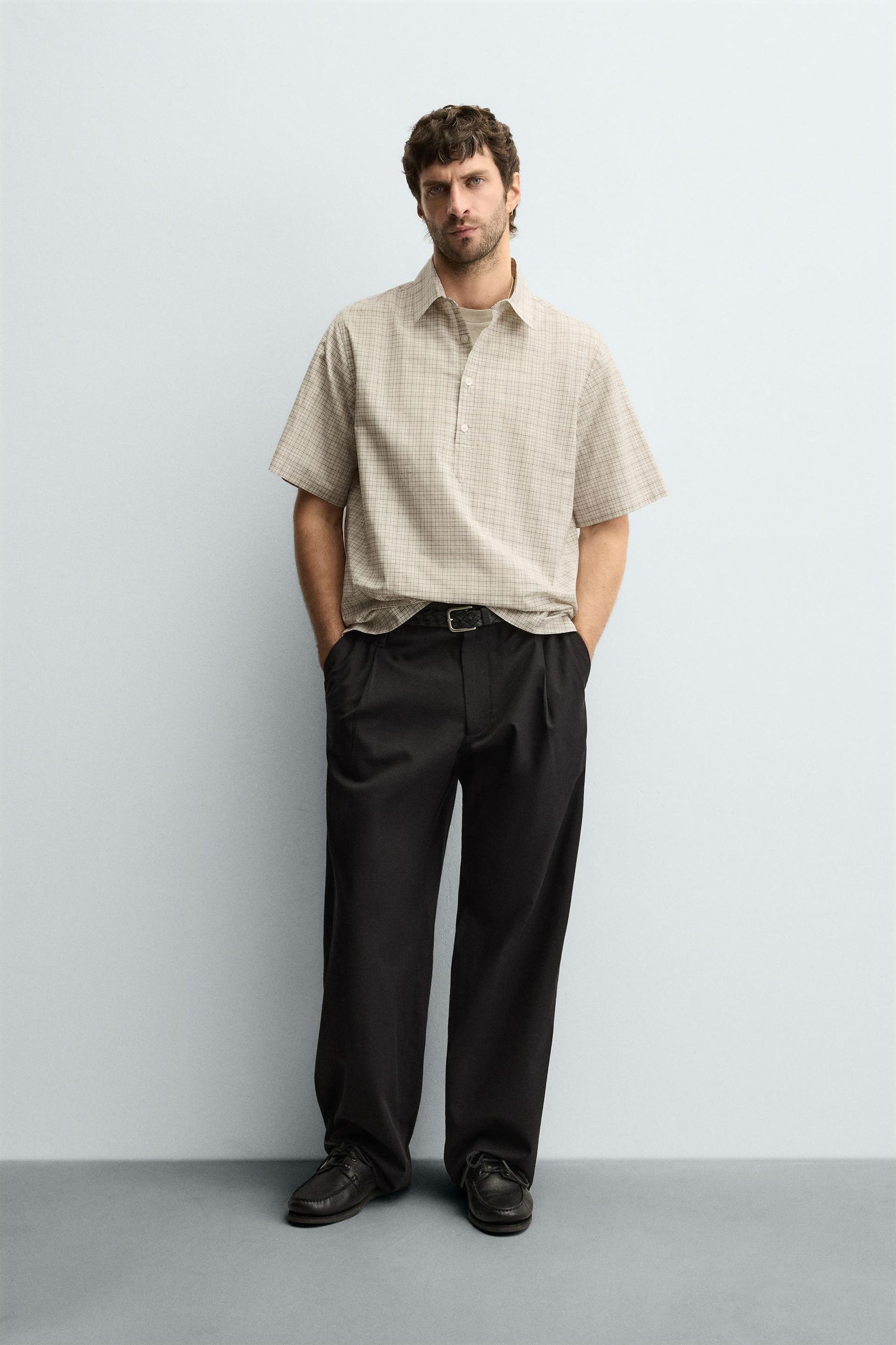 CHECK POLO SHIRT - Image 1