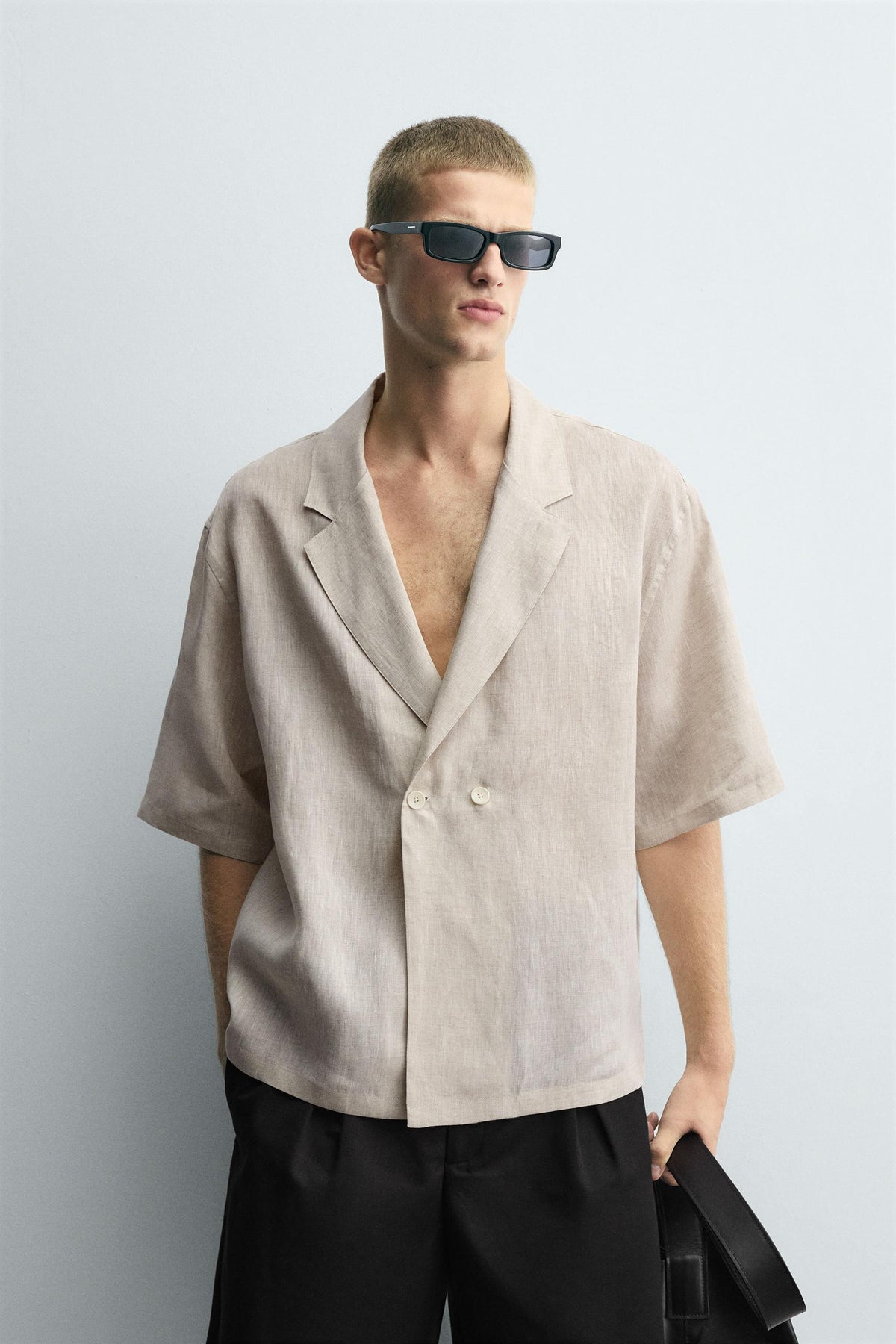 100% LINEN KIMONO SHIRT - Image 2