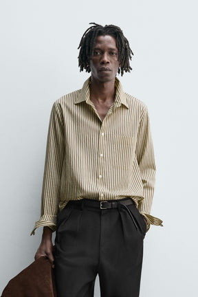 STRIPED FLOWING SHIRT - Image 2