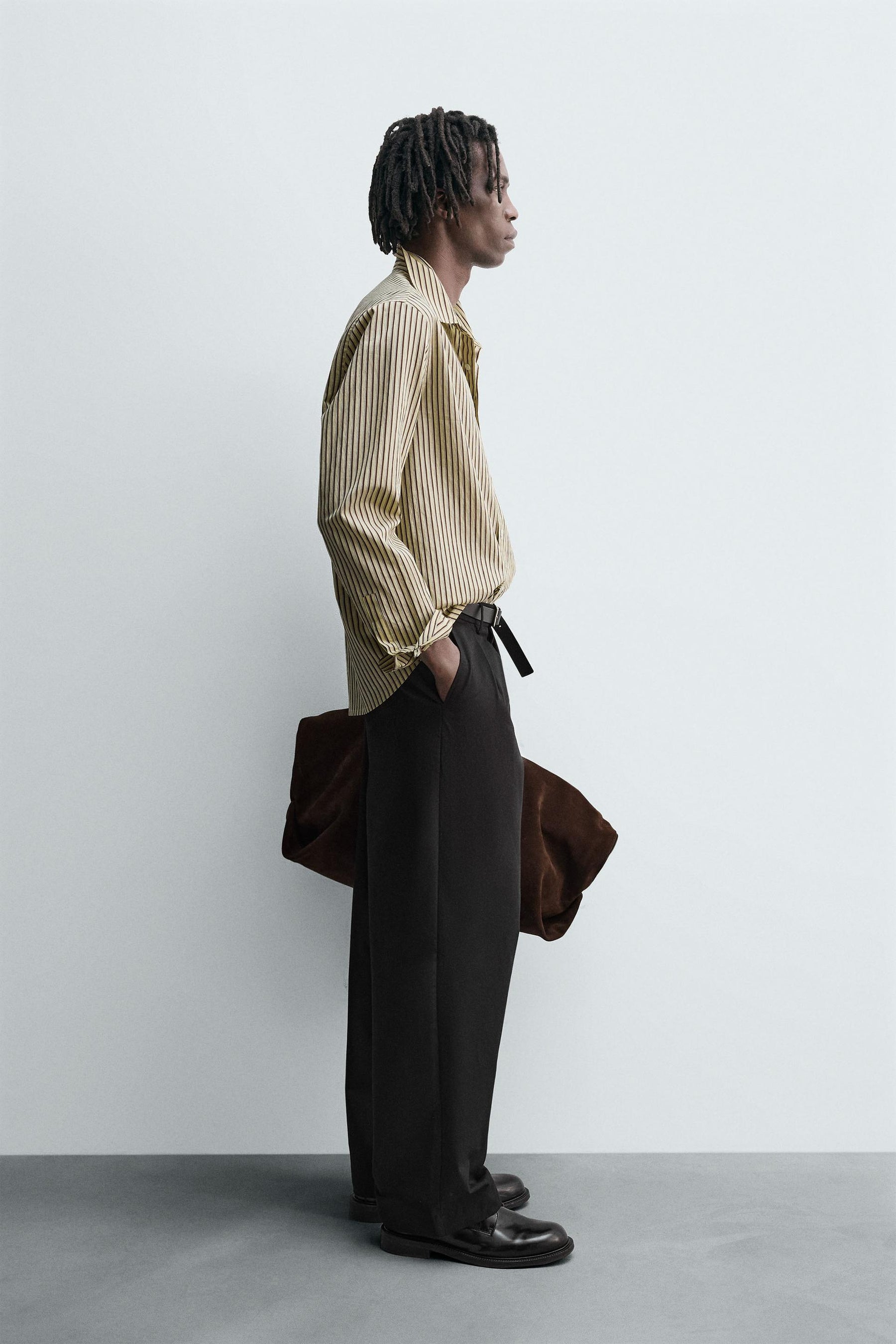 STRIPED FLOWING SHIRT - Image 4