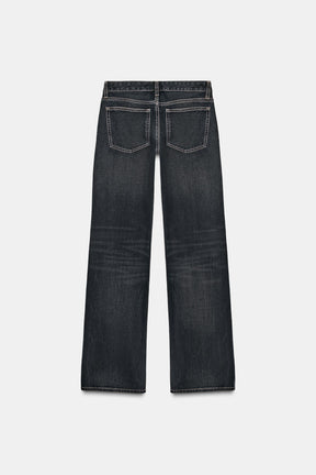 Low Rise Wide Jeans