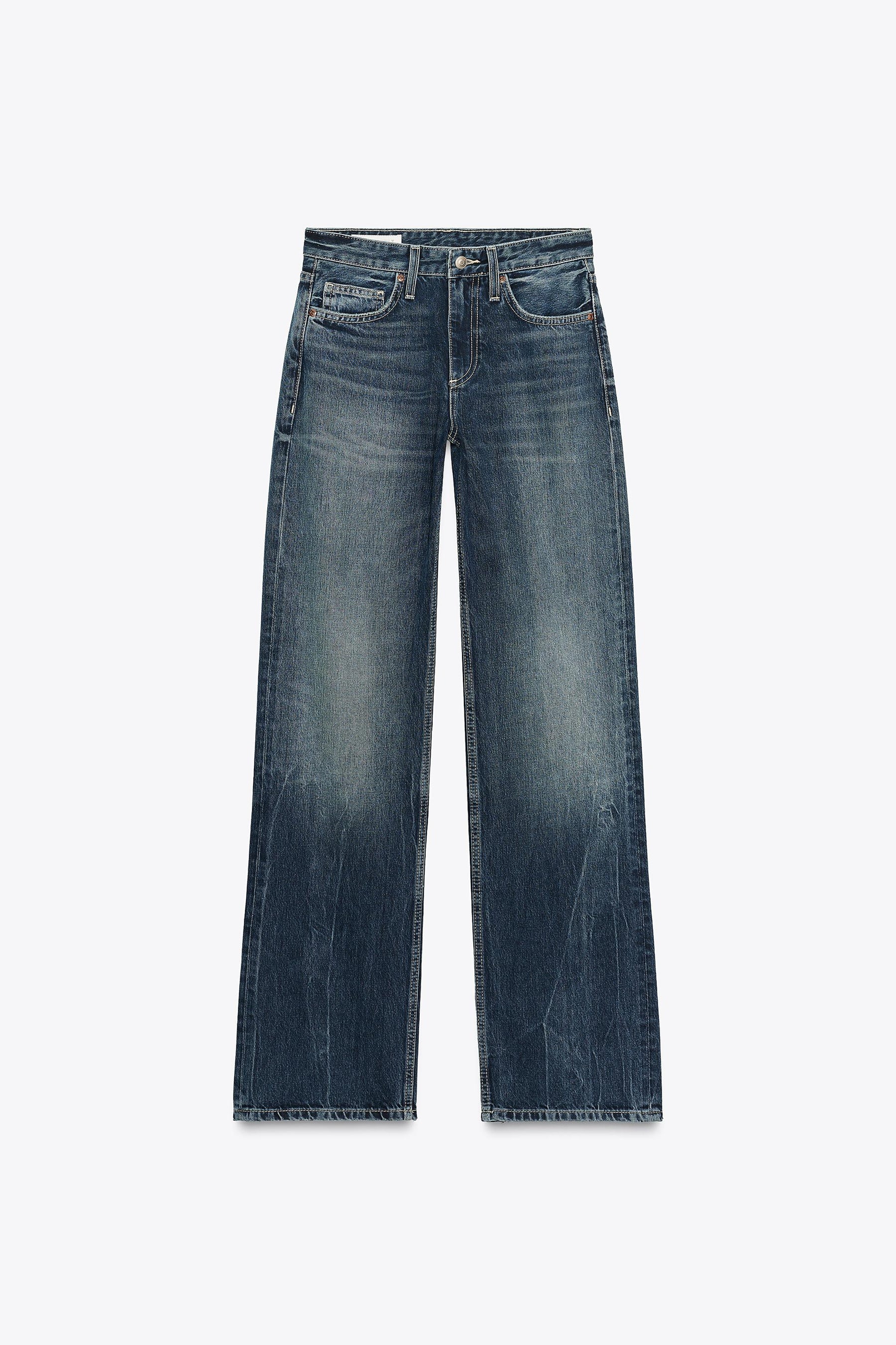 Wide Leg Low-Rise Jeans