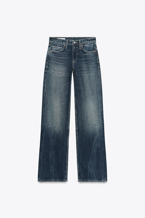 Wide Leg Low-Rise Jeans