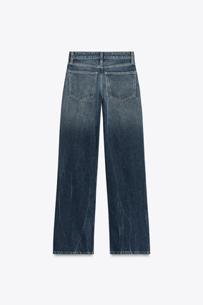 Wide Leg Low-Rise Jeans