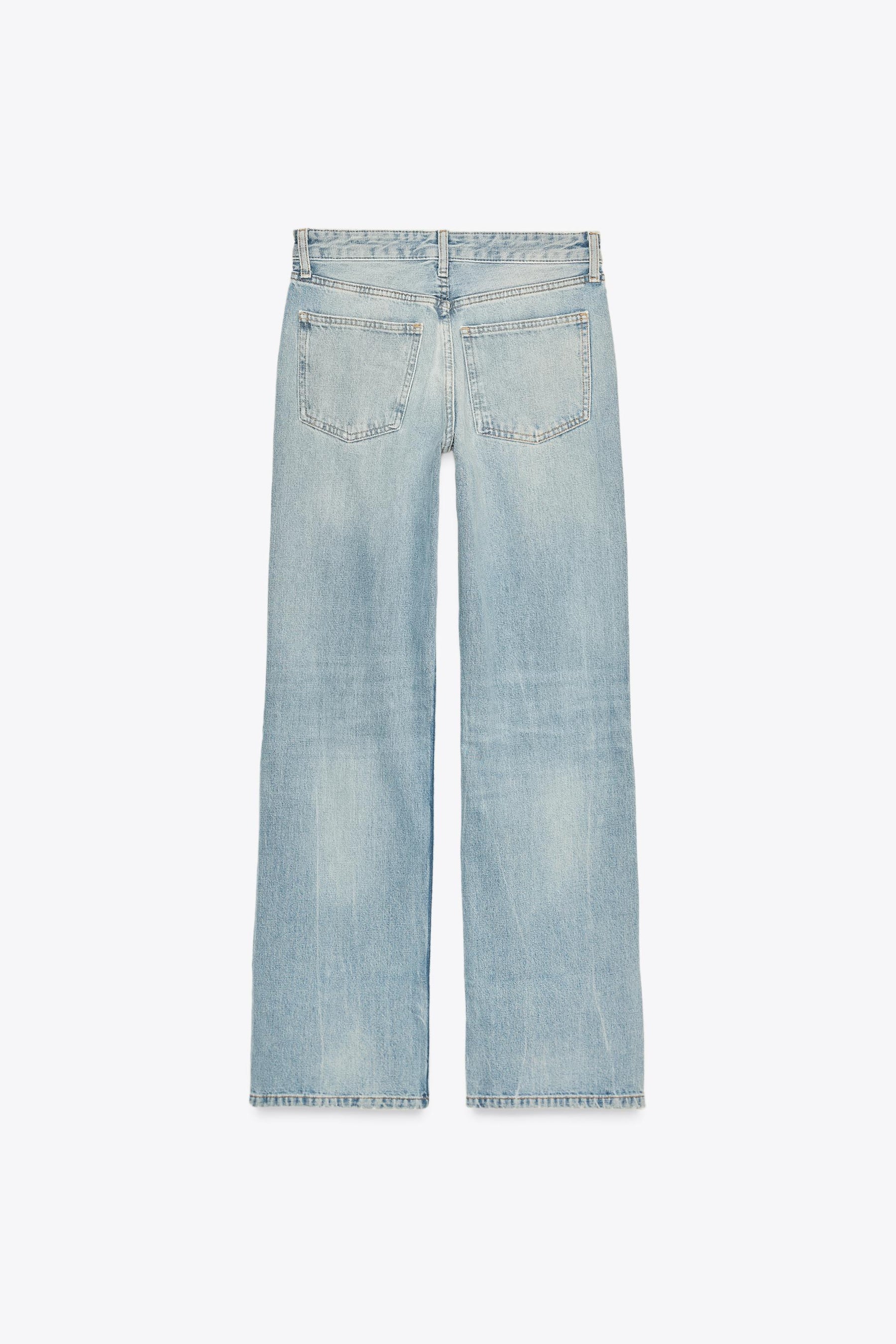 Wide-Leg Mid-Waist Jeans