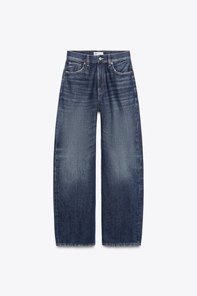 STRAIGHT WIDE HIGH-WAIST JEANS
