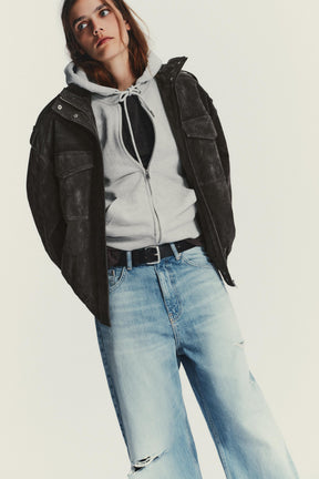 MID-WAIST BAGGY JEANS