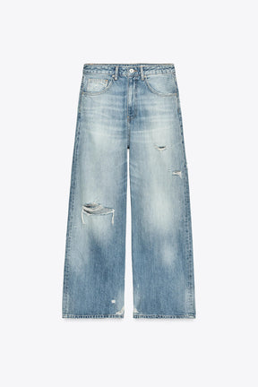 MID-WAIST BAGGY JEANS