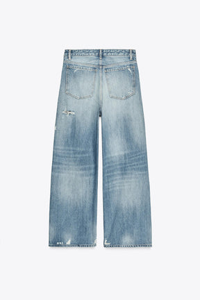 MID-WAIST BAGGY JEANS
