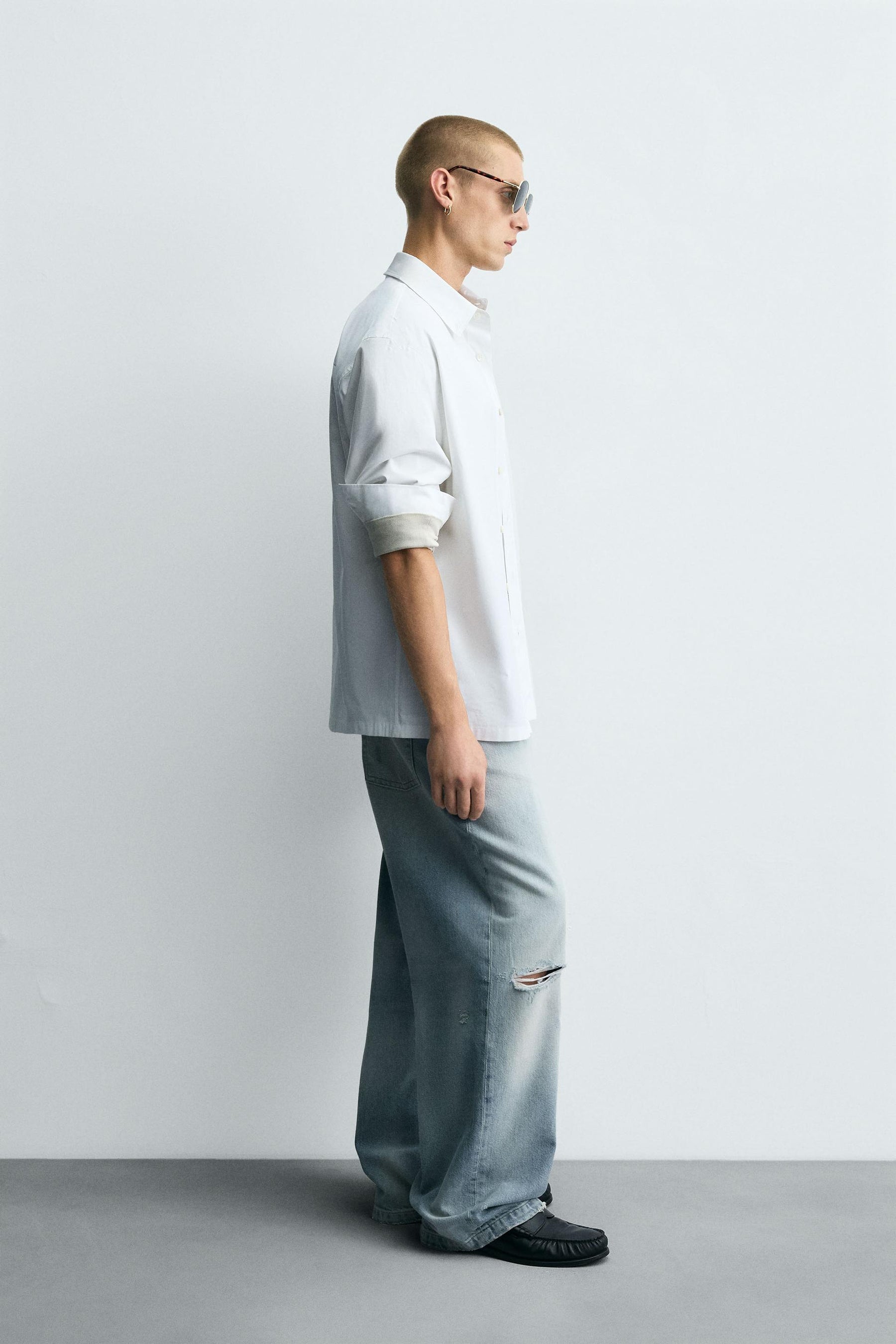 RIPPED BAGGY FIT JEANS - Image 4