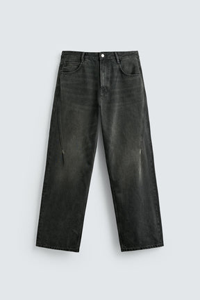 BAGGY FIT JEANS WITH TWISTED SEAM - Image 7
