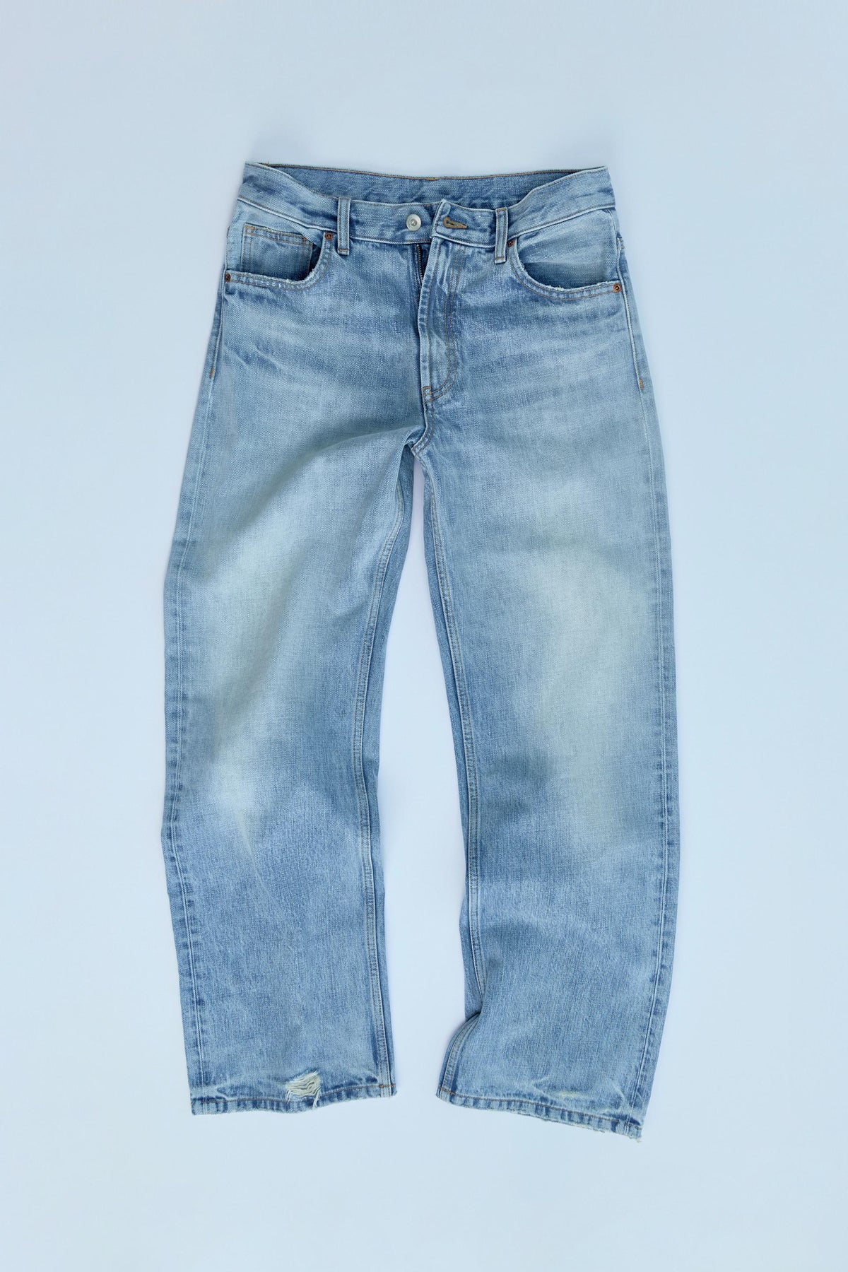 Loose Straight Mid-Waist Jeans
