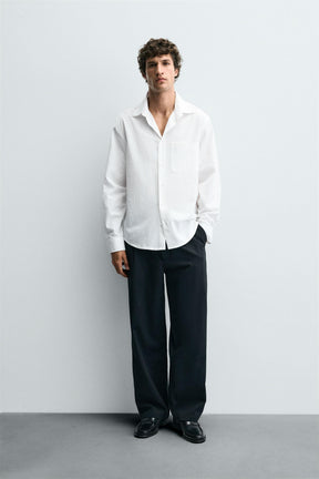 CREASED-EFFECT SHIRT - Image 1