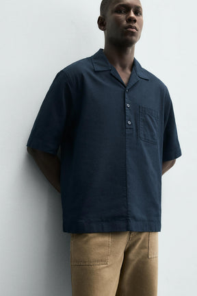 COTTON/LINEN POLO SHIRT - Image 5