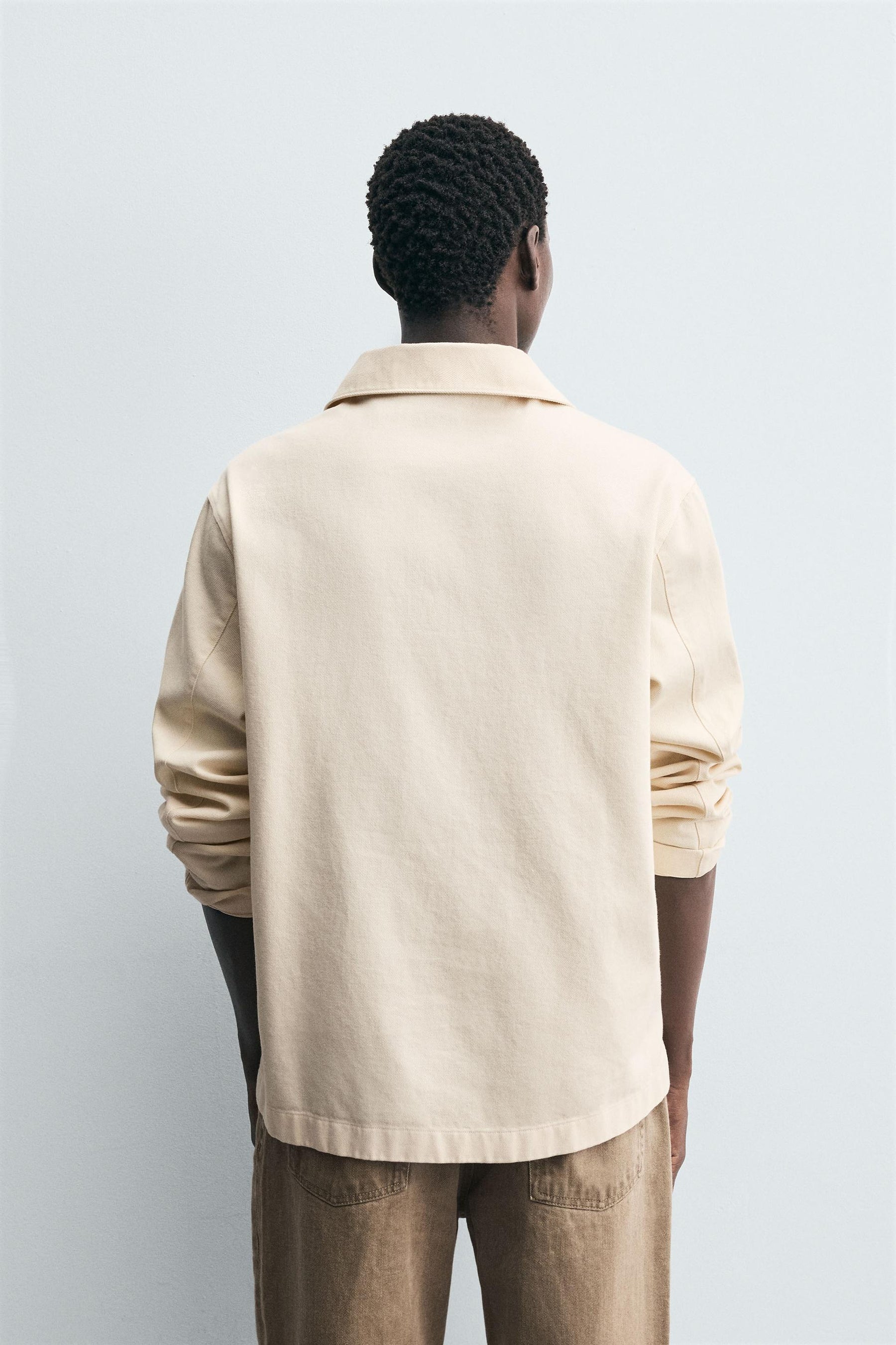 WASHED TEXTURED OVERSHIRT - Image 3