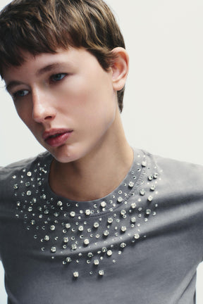 Faded-Effect T-Shirt