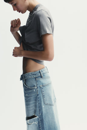 Faded-Effect T-Shirt