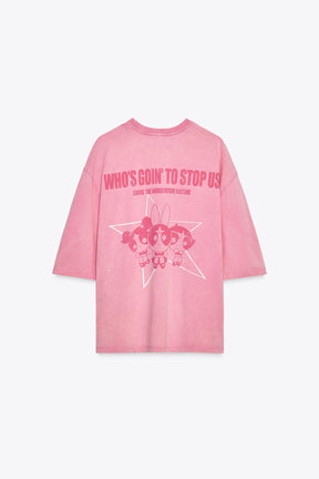 Faded-effect T-shirt