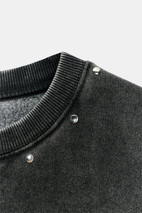 Washed Slogan Sweatshirt