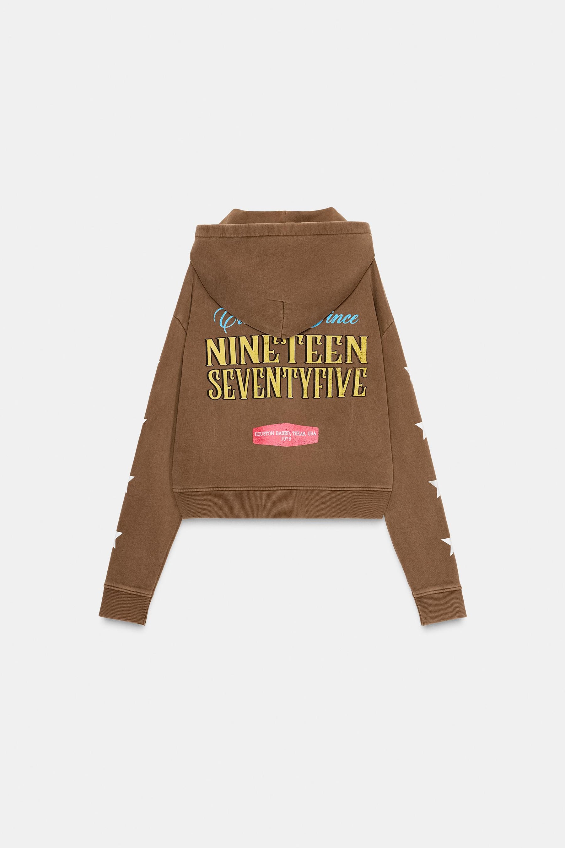 SLOGAN PRINT HOODIE