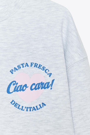 Slogan Print Sweatshirt