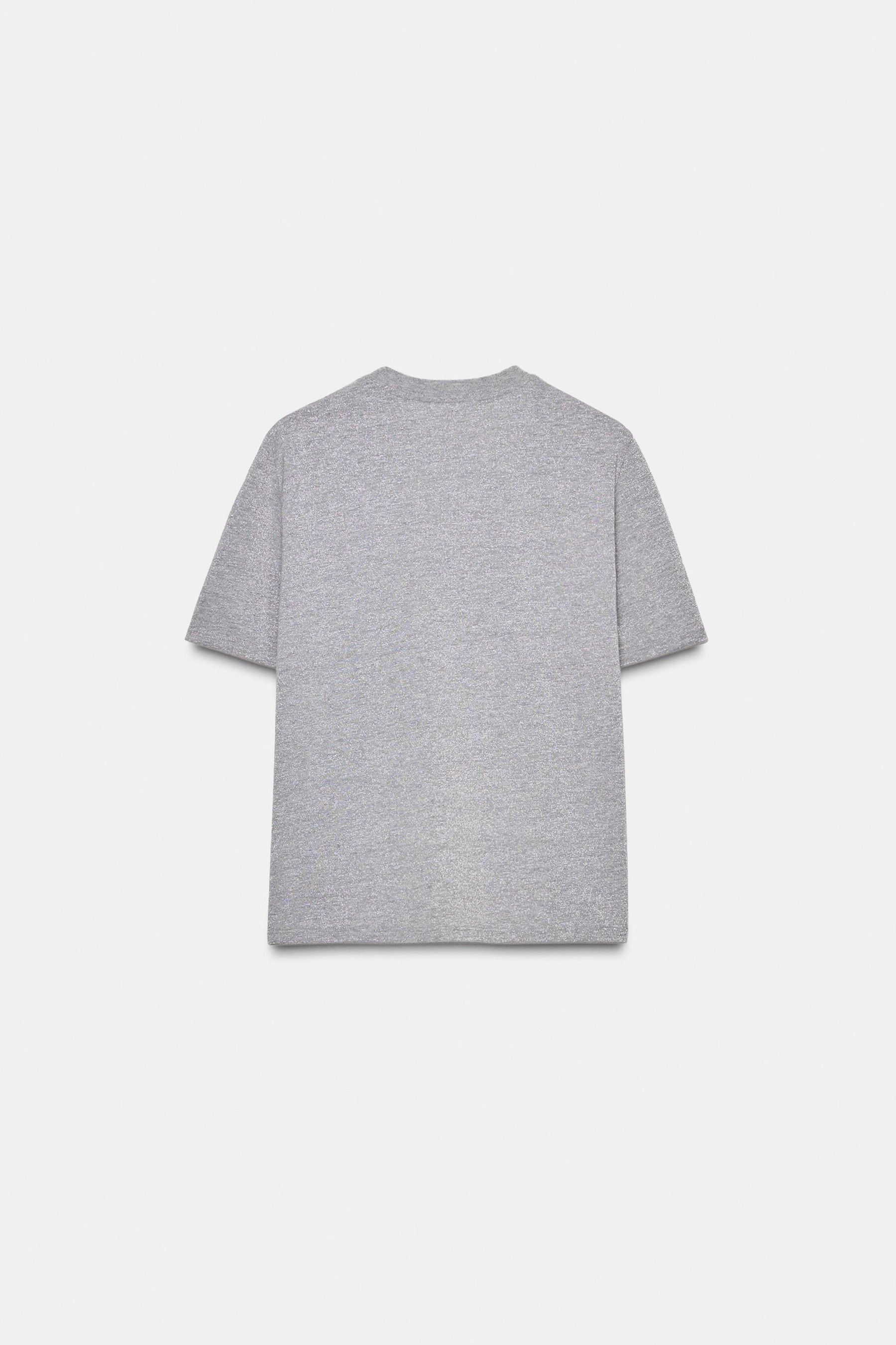 SHIMMER TEXT T-SHIRT