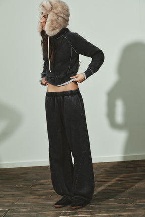 WASHED CARROT TROUSERS