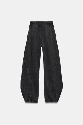 WASHED CARROT TROUSERS
