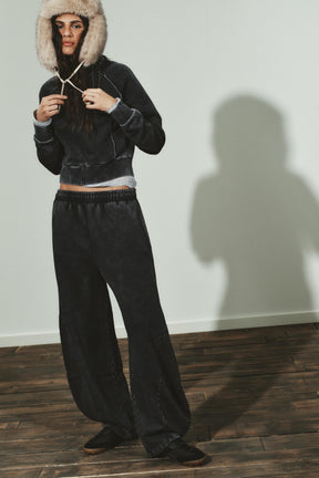 WASHED CARROT TROUSERS