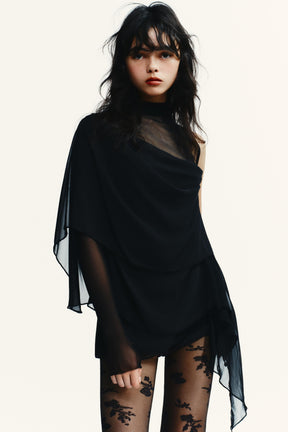 Layered Tulle Blouse