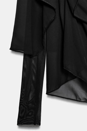 Layered Tulle Blouse