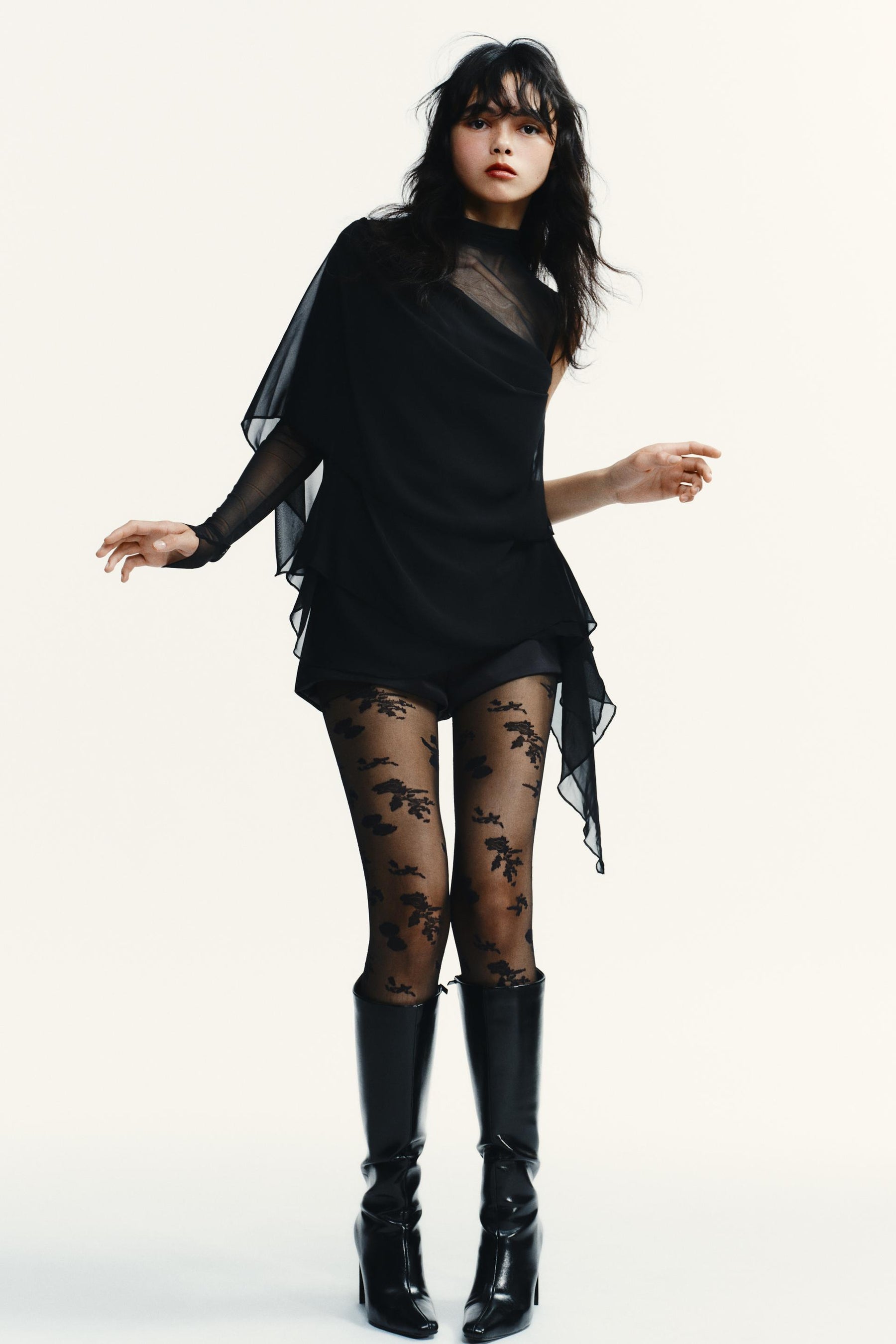 Layered Tulle Blouse