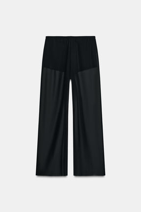 SEMI-SHEER FLOWING TROUSERS