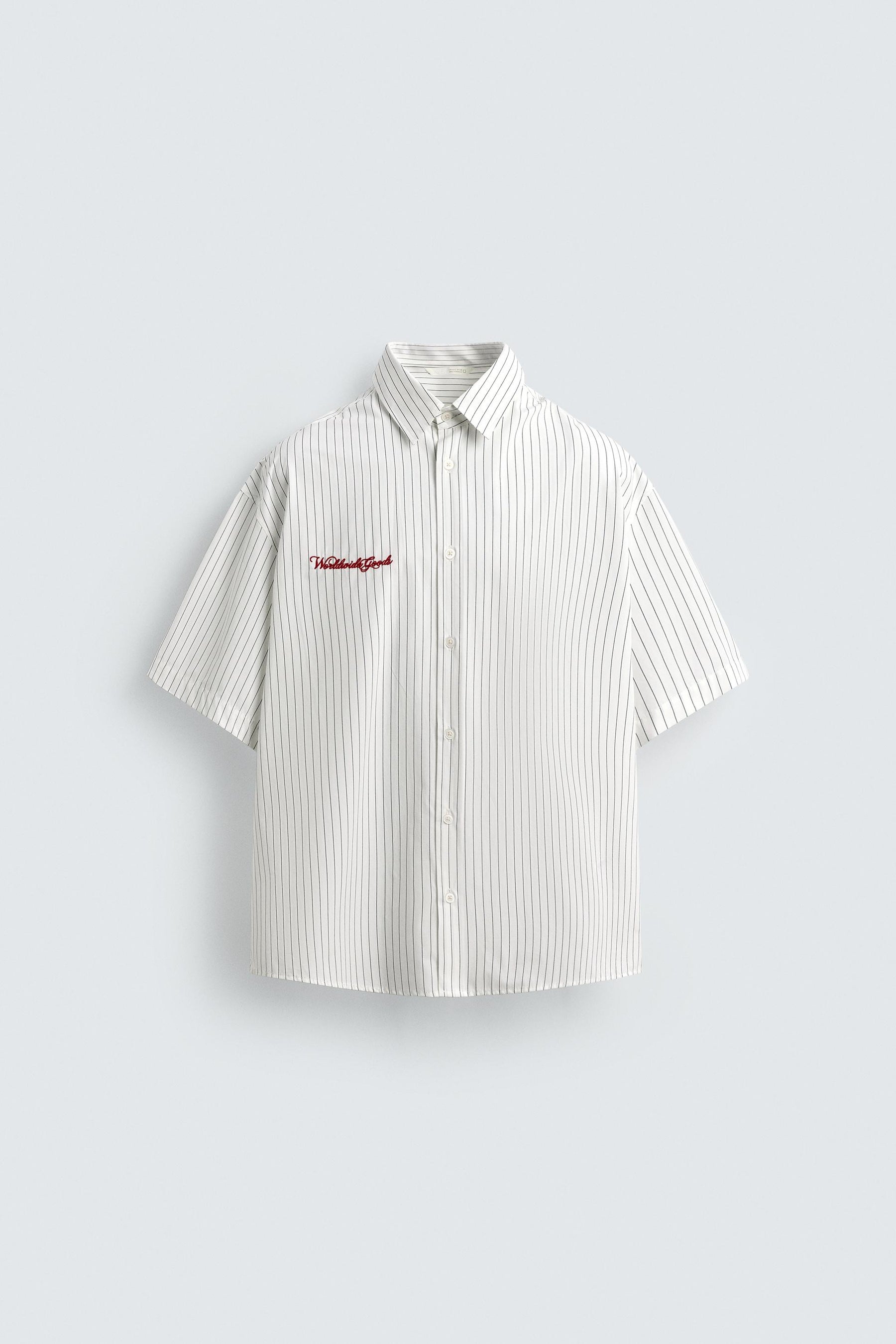EMBROIDERED STRIPED SHIRT - Image 7