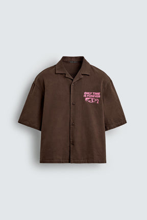 CONTRAST GRAPHIC PRINT SHIRT - Image 7